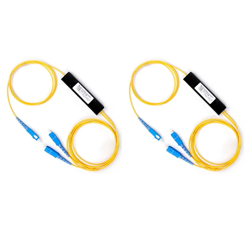 

【New-Sale】2X 1 Point 2 Taper Fiber Optic Splitter Splice Box Splitter SC Port FTTH Fiber Home Cold Connection