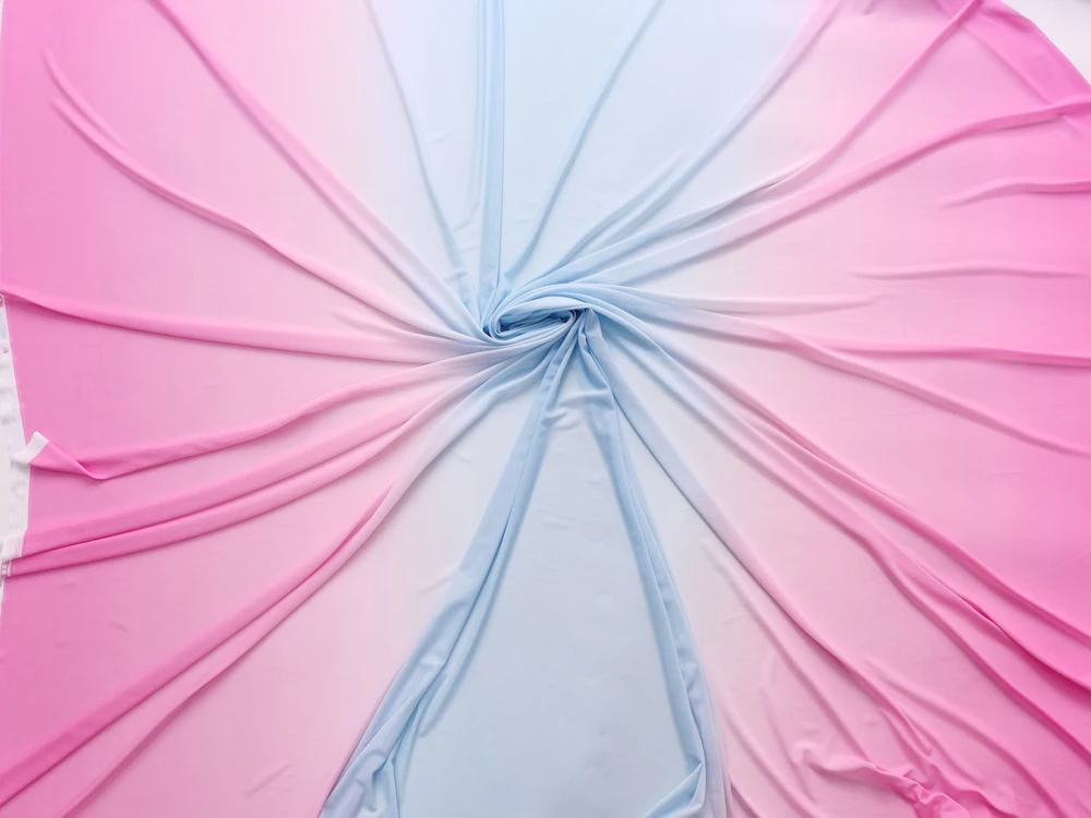 1 Meter X 1,5 Meter Polyester Stretch-Netzstoff Tüll Weicher Ombre-Netzstoff für Bühnendekoration – Detail 22