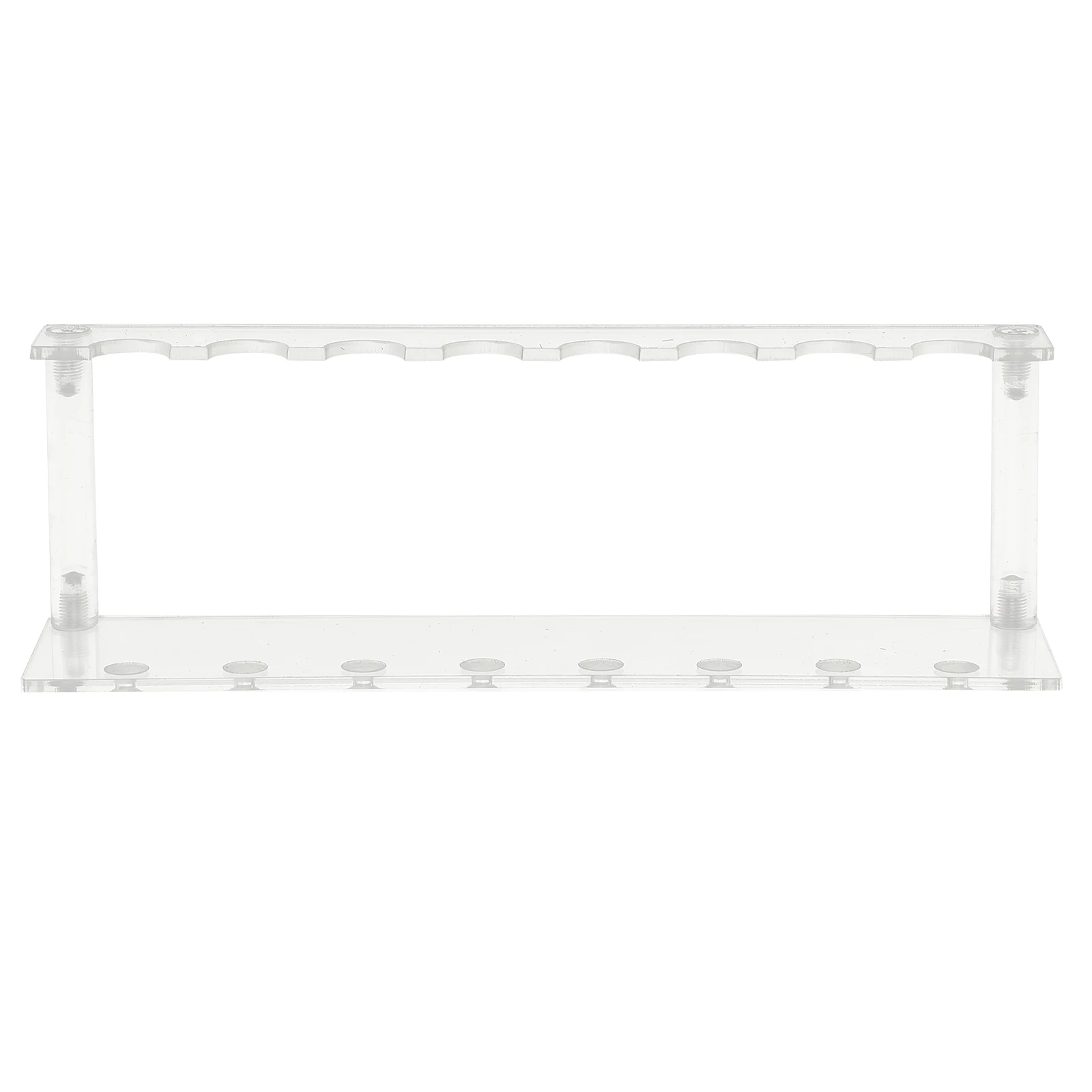 

Acrylic Pen Display Stand 21x5x7 5cm Storage Rack for Desk Pencils Makeup Brushes Paint Markers School Office Use