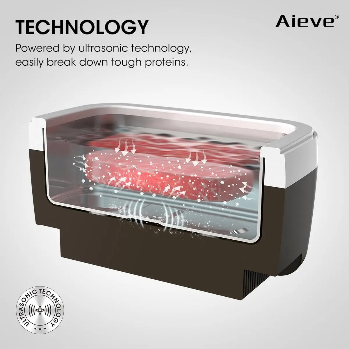 Ultrasonic Meat Tenderizer, Automatic Ultrasonic Steak Tenderizer Tool,Sous Vide Cooking Machine for Tenderizing Beef, Chicken