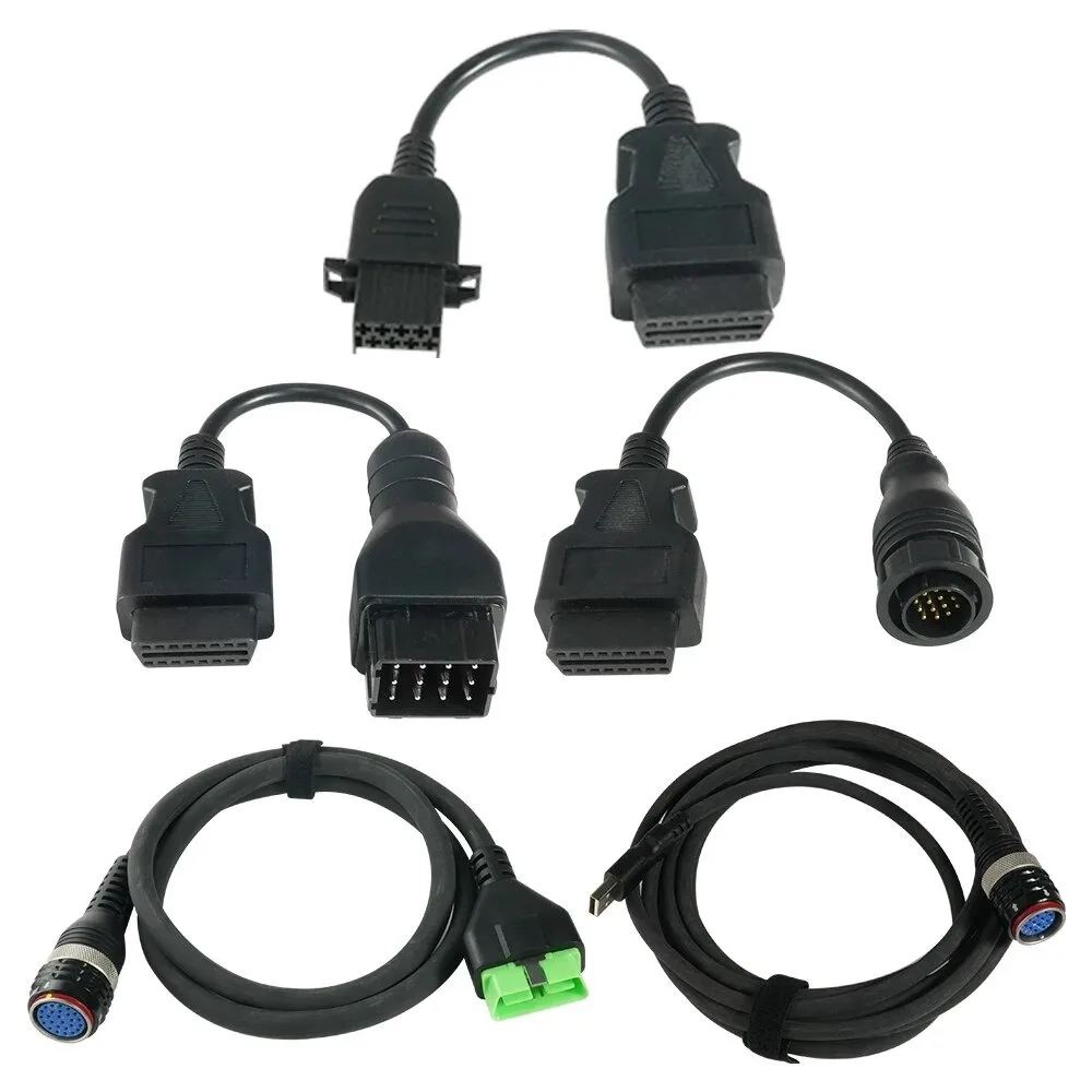 

Truck diagnostic instrument special test cable round head main cable/USB cable