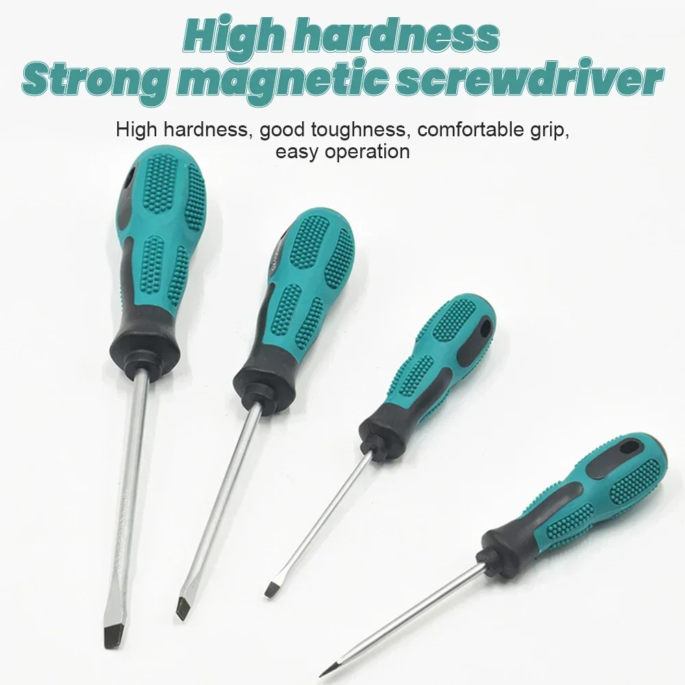 Multipurpose Handle Screwdrivers Set With Magnetic Insulated Security Repair Hand Tools Cross/Straight Type Mini Screw Driver
