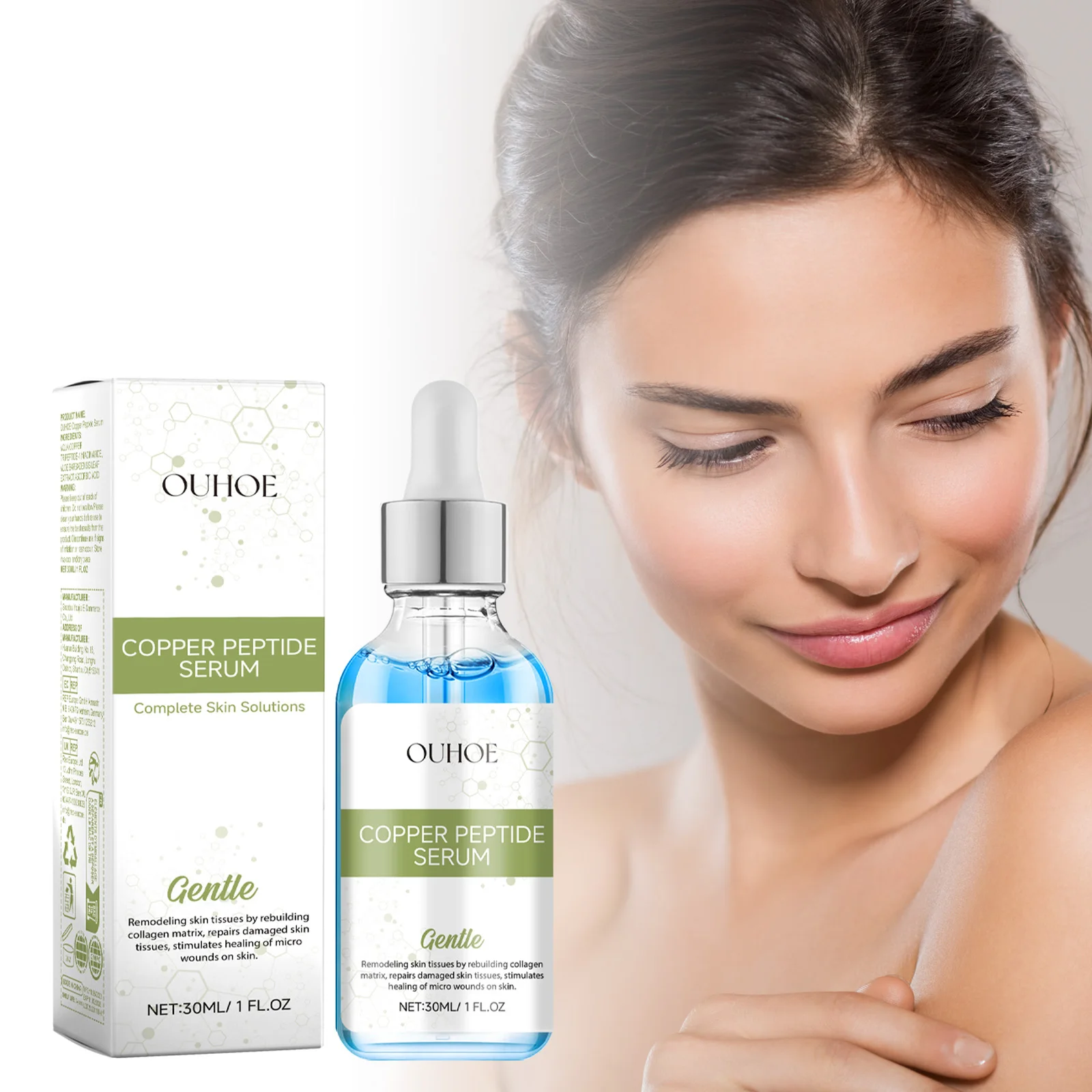 

30ml Blue Copper Peptide Facial Essence Hydrating and Moisturizing Toner Essence Moisturizes The Skin and Diminishes Fine Lines