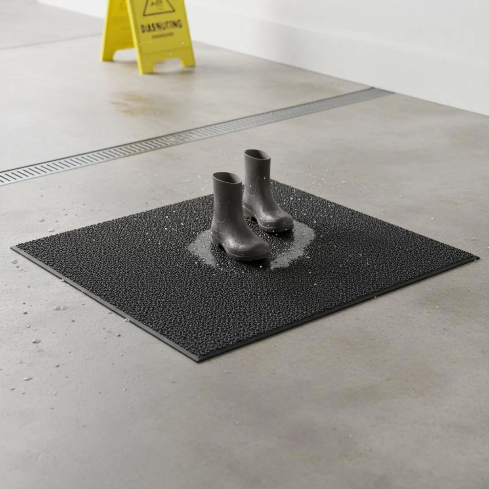 

Shoe Sole Disinfection Tray Long-Lasting Shoe Sanitizing Mat Sanitizing Foot Mat Step-Resistant Sanitation Equipment Reusable