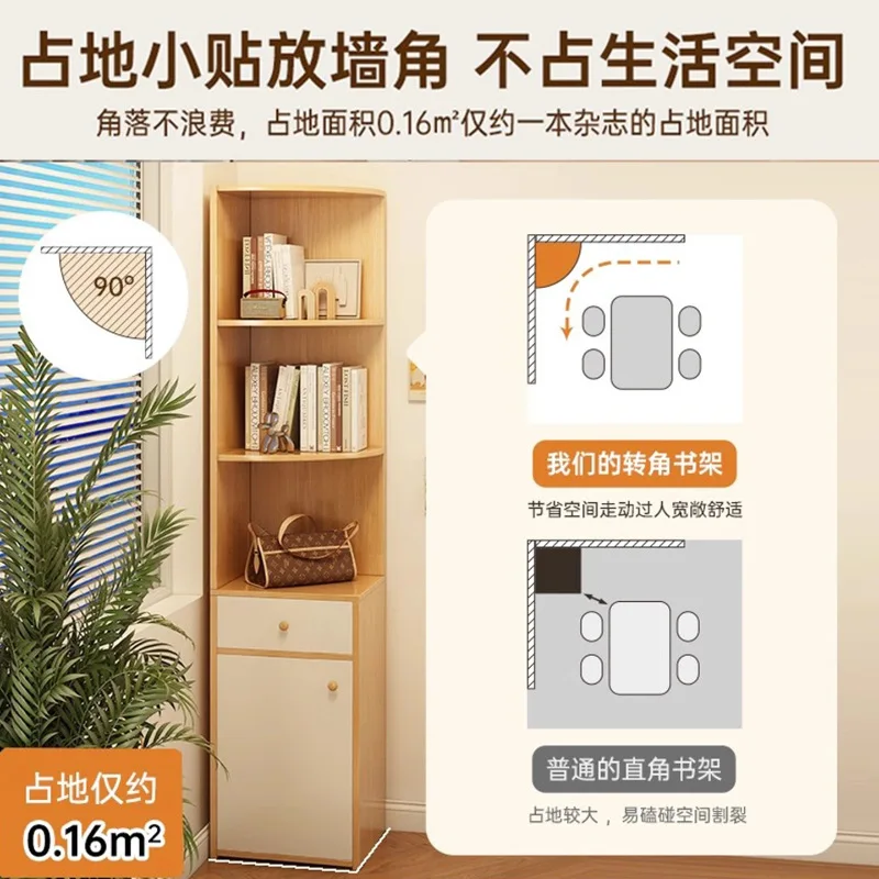 Corner Cabinet Shelf Against the Wall Triangle Locker Household Storage