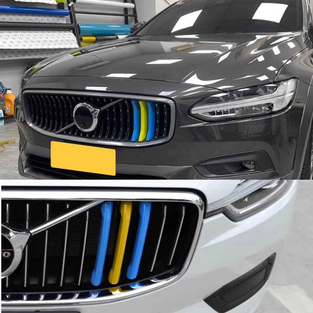 

Эмблема-украшение для решетки радиатора с флагом Швеции для Volvo XC90 B5 B6 T8 R-Design 2020-2025, накладки на переднюю решетку автомобиля