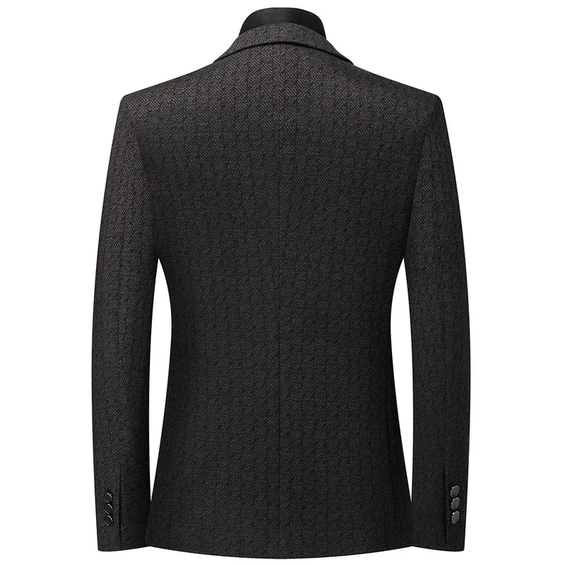 2026 Blazer's New Men's Fashion Business Outdoor Banquet Versatile Wedding Hosting Dress, Actor Gentleman Casual Scarf Blazer