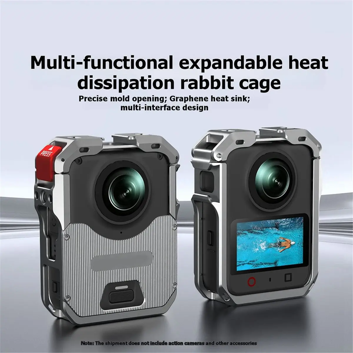 Suitable Protective Case for OSMO 360 II Camera Aluminum Alloy Frame Cage Full Border Protection Anti-Scratch Shockproof Housing