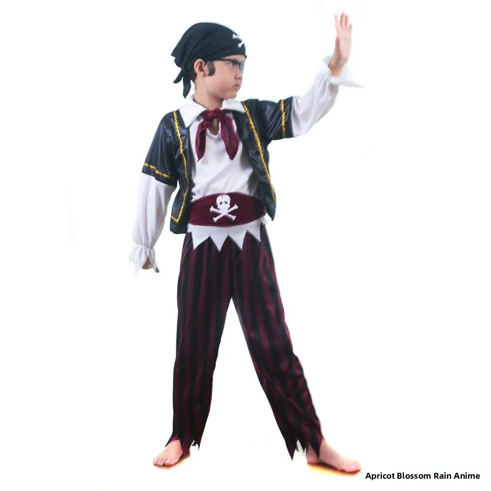 ชุดโจรสลัดเด็กสำหรับเล่นบทบาทสมมติ ชุดการแสดงบนเวที ชุดประจำชาติแบบดั้งเดิม เสื้อผ้าแฟชั่นพรีเมียมสำหรับสุภาพสตรี