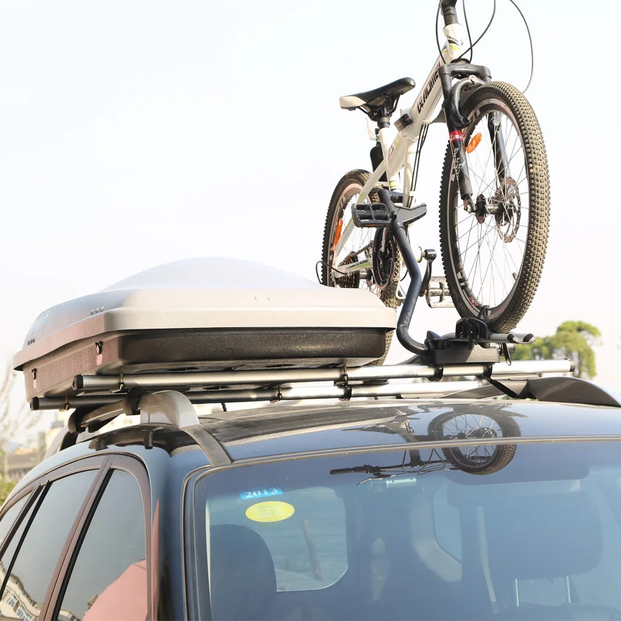 124/135Cm Car Car Roof Rack Luggage Rack Cross Bar Universal Load Aluminum Alloy Bicycle Rack Frame Box with Lock