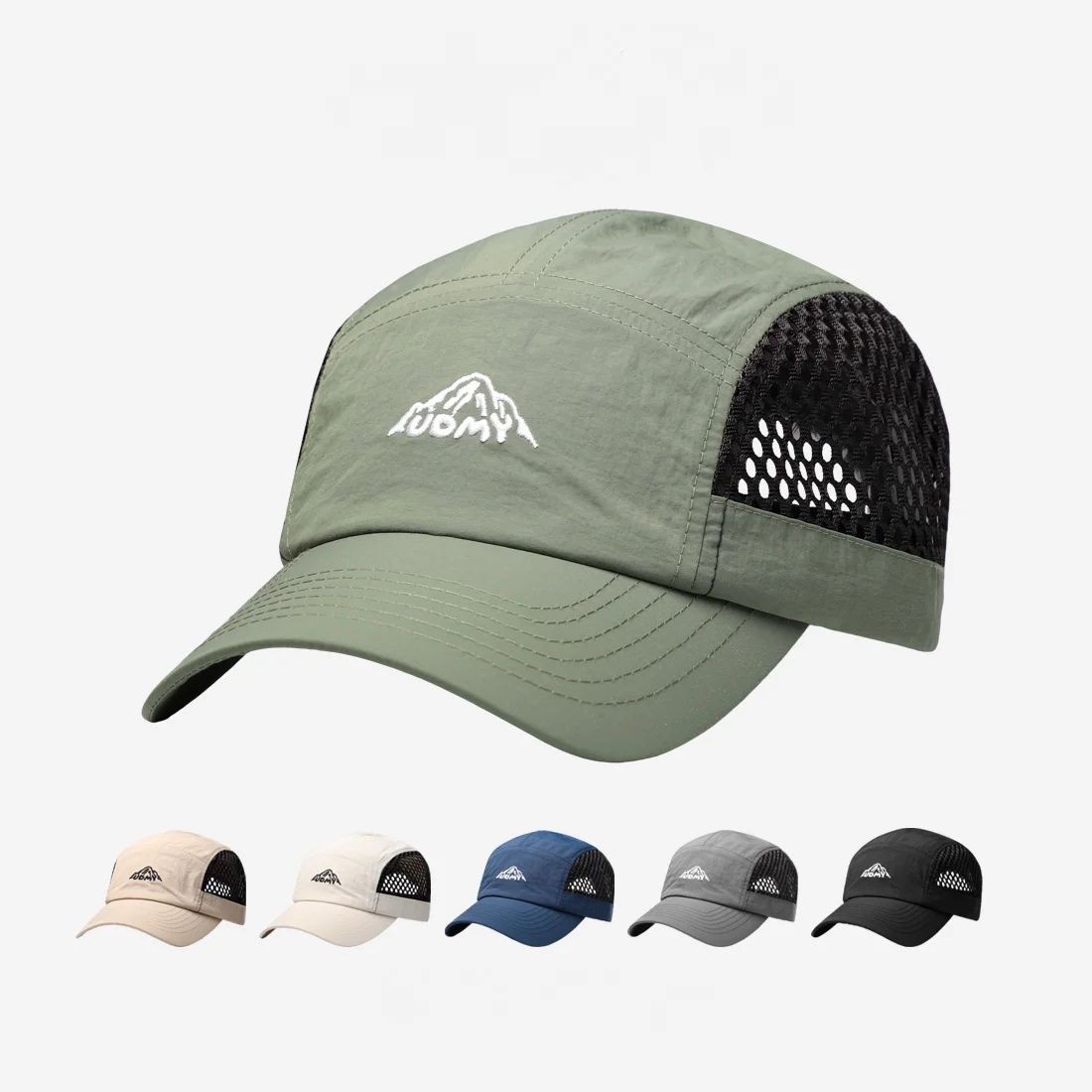 Sun Protection Baseball Cap - Quick Dry Breathable Mesh Men Peaked Hat, for Outdoor Running Sports, Lightweight Headwear