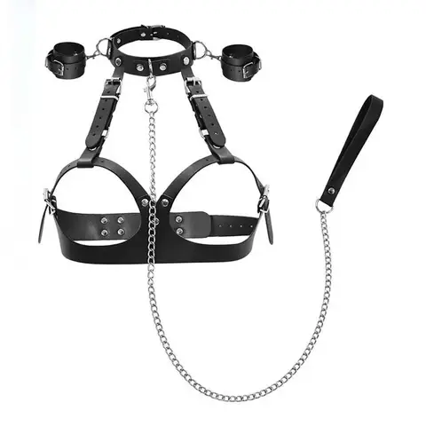 BDSM Pussy Handcuffs Sex Toys Games for Couples Slave Harness Cuffs Bondage Straps Erotic Obedience Turn Female Sex Kits 18+