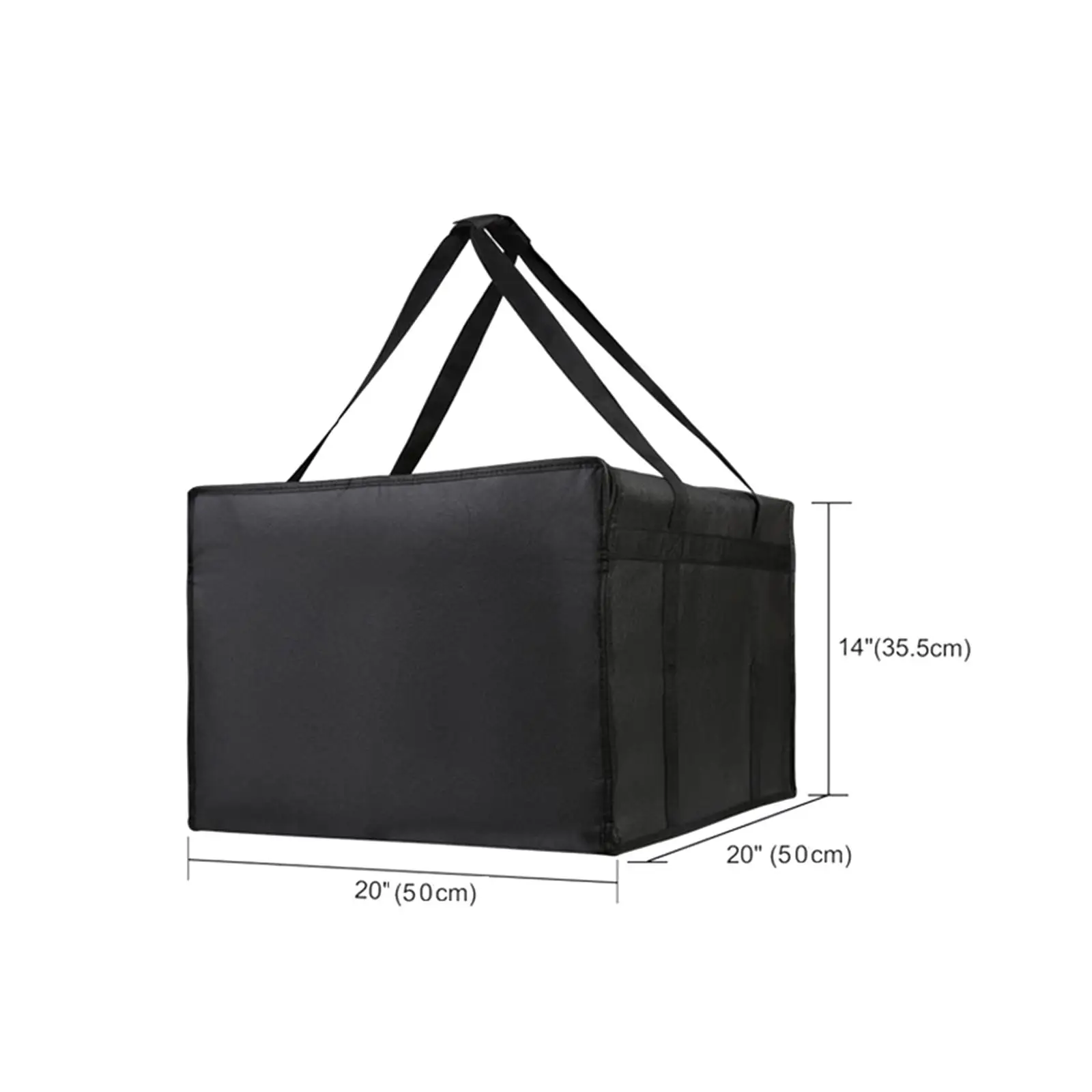 Insulated Pizza Delivery Carrier Bag Pizza Insulated Bags Large Capacity Reinforced Carry Handle for Commercial Professional