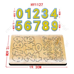 Number New Wooden Cutting Dies Suitable for Common Mold Scrapbook Machines on the Market