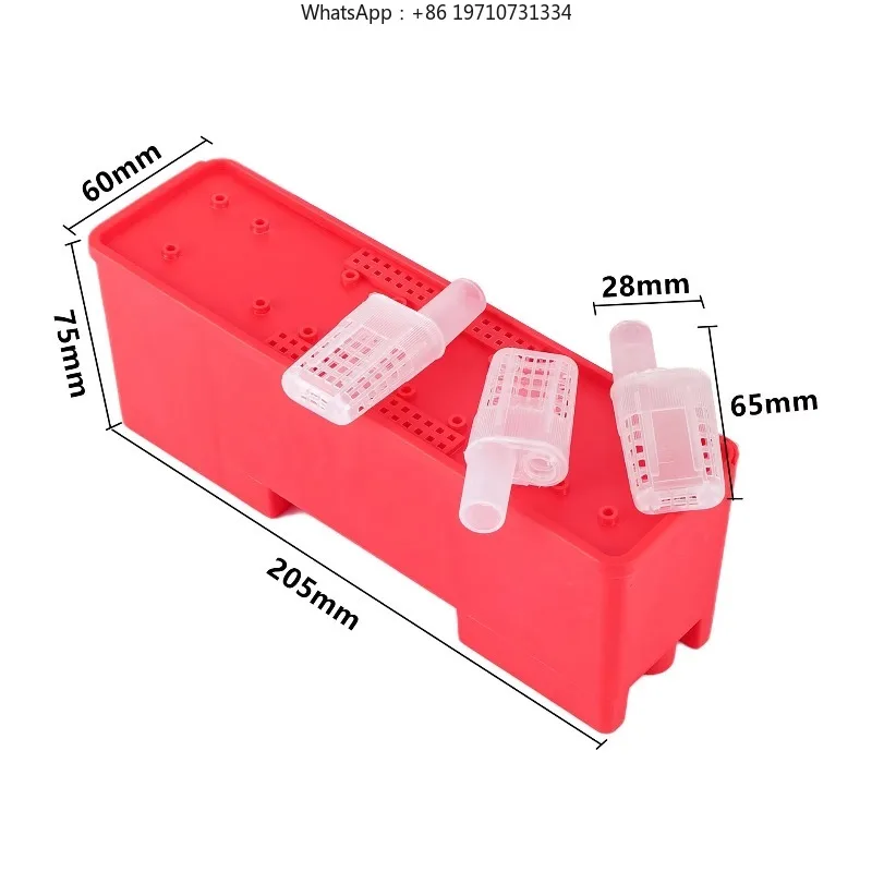 120 Pieces Battery Box Queen Cage Transport Box Cage Honeybee Queen Cage Holder Beekeeping Tools