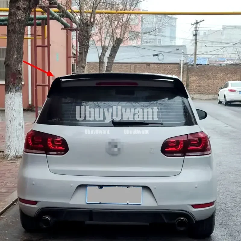 Aspec P pv400 High Quality carbon fiber Car Roof Spoiler For Volkswagen GOLF6 MK6 GTI/R 2008-2012