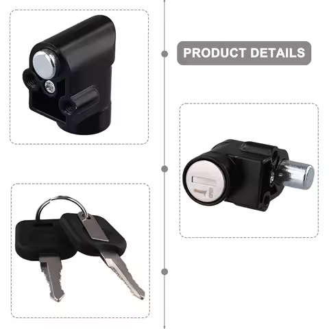 1x Lock Electric Bicycle Lock For -Hailong Battery Case Power Lock &amp; Key For -Hailong 1 Battery Case 1-2 Battery Accessories