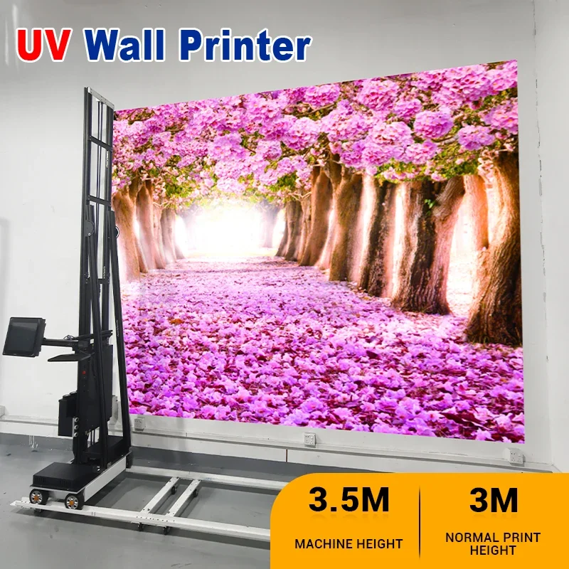 TH-UV200P مزدوج الرأس الأشعة فوق البنفسجية ذكي طابعة الحائط العمودية ذكي الورنيش النافثة للحبر مباشرة إلى آلة الطباعة على الحائط