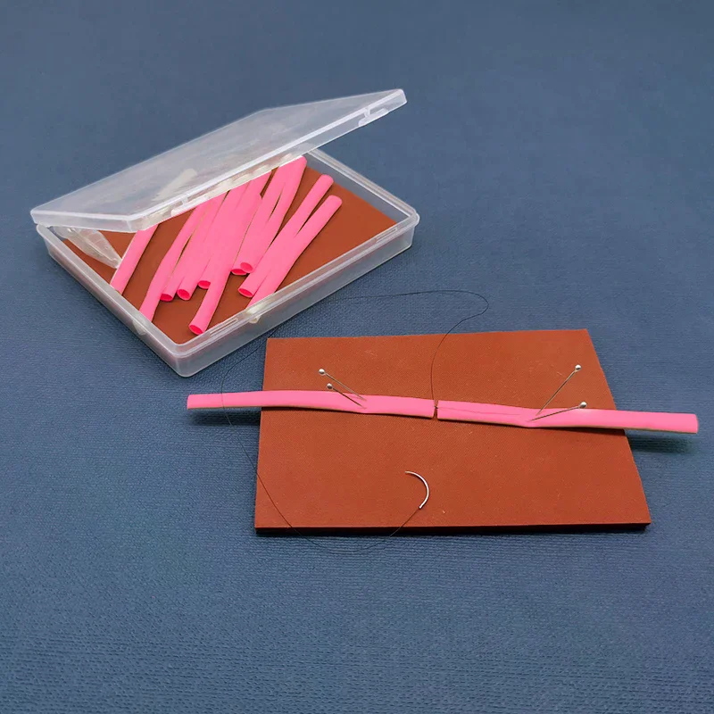 Microsurgery End To End Anastomosis Simulation Blood Vessel 2mm5mm Measurement Suture Skills Training Model Vascular Exercises