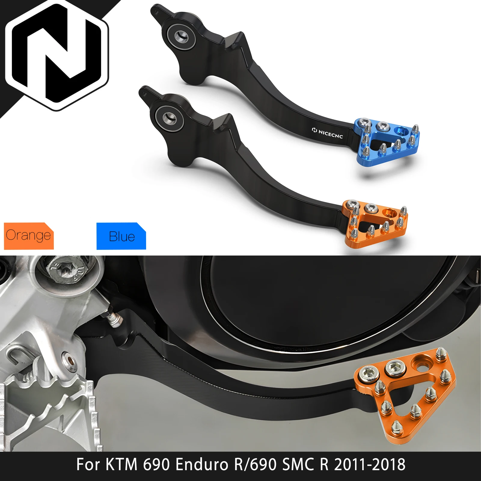 

For KTM 690 Enduro R 690 SMC R 2011-2018 2017 2016 Motorcycle Brake Pedal Lever For Husqvarna 701 Enduro/701 Supermoto 2016-2019