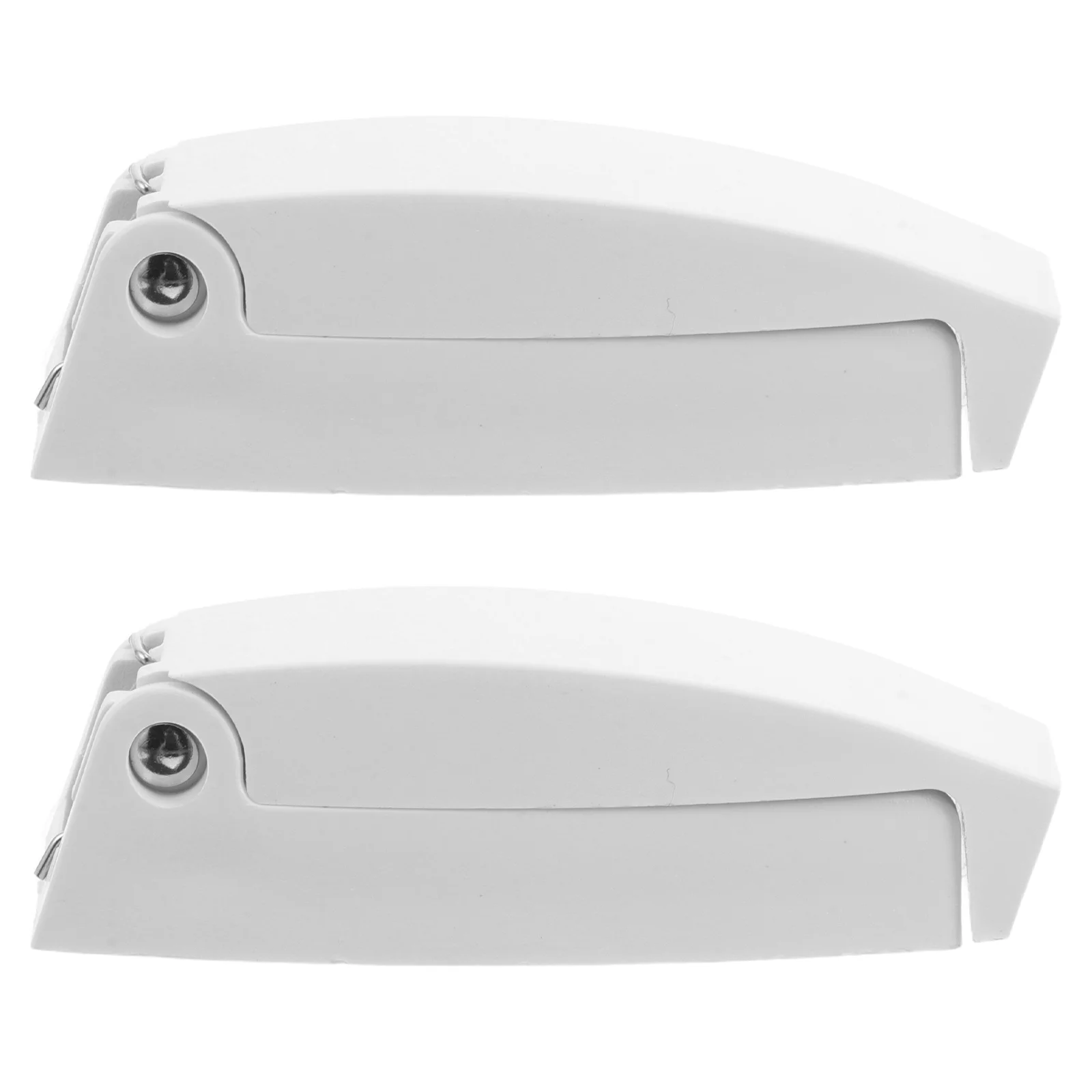 

2Pcs Sleek Foldable Rv Door Hook White Universal Fit for Camper Trailer Boat Storage Door Hooks Cabin Hook Gate Catch
