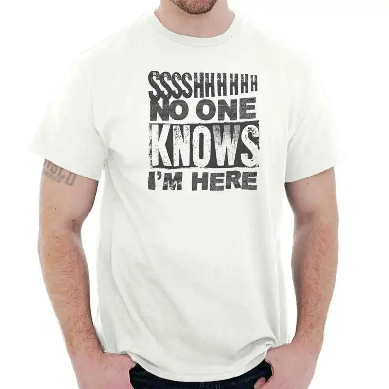 Funny Undercove Stealth Mode Nerd Geeky Joke Womens or Mens Crewneck T Shirt Tee