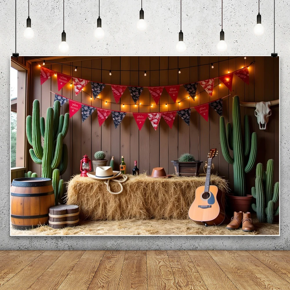 رعاة البقر الغربية منزل خشبي الحظيرة خلفية التصوير الفوتوغرافي غرب صالون ريفي مزرعة كومة قش عجلة حفلة عيد ميلاد خلفية الاستوديو