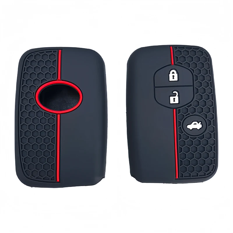 Silikon Auto Fob Schlüssel Fall Halter Abdeckung Shell für Toyota Camry Prius Land Cruiser Prado 150 Krone für Subaru Foreste XV Fernbedienung