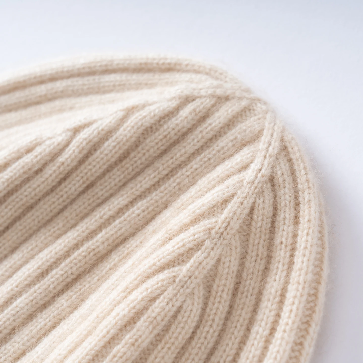 MERRILAMB 100%Natural Cashmere Hat For Women/Men Outdoor Soft Warm Cap Winter Ribbed Beanie Hat Solid Unisex Casual Knitted Hats