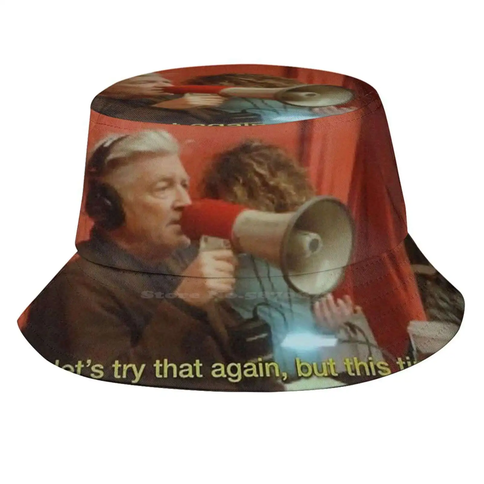 David Lynch Ok, Let'S Try That Again, But This Time Good Sun Cap Fisherman Hat Bucket Hats David Lynch Ok Lets Try That Again