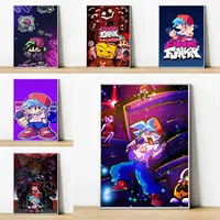 Friday Night Funkin Cartoon Anime Decoration Home Decorations Art Decoration Pictures Room Wall Decor Posters for Wall Print