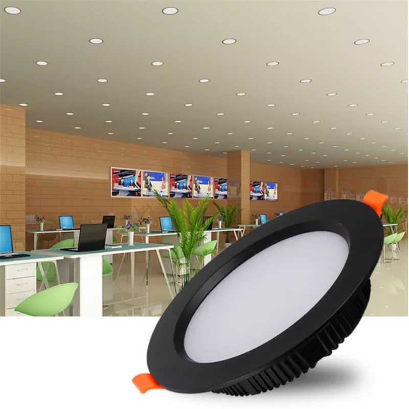 3CM Ultra-thin Recessed LED Downlight 7W9W12W15W18W20W24W SMD2835 Chip CRI 95 Dimmable Ceiling Lamp Spot Lights For Home Use