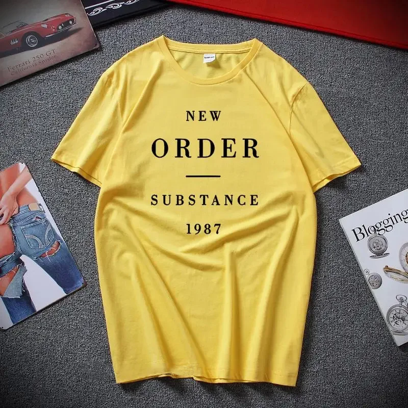 New Order Substance 1987 T Shirt 80\'S Synth Rock New Wave Bizarre Premium Cotton Xmas Gift T Shirt Top Camiseta Masculina