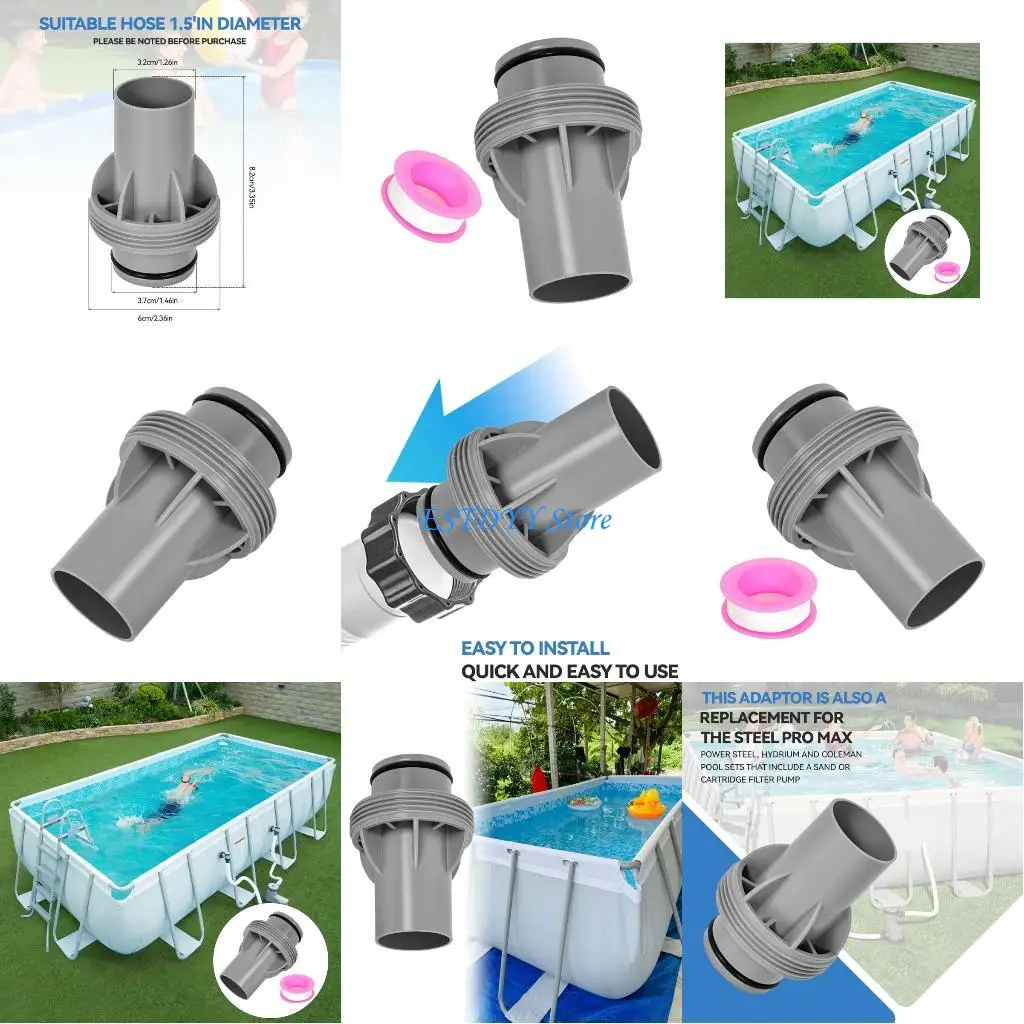 

G6DE Flexible Pool Tube Assembly Solid Pool Pumps Fasteners ﻿Pool Skimmer Hose Connector for Secure Installation