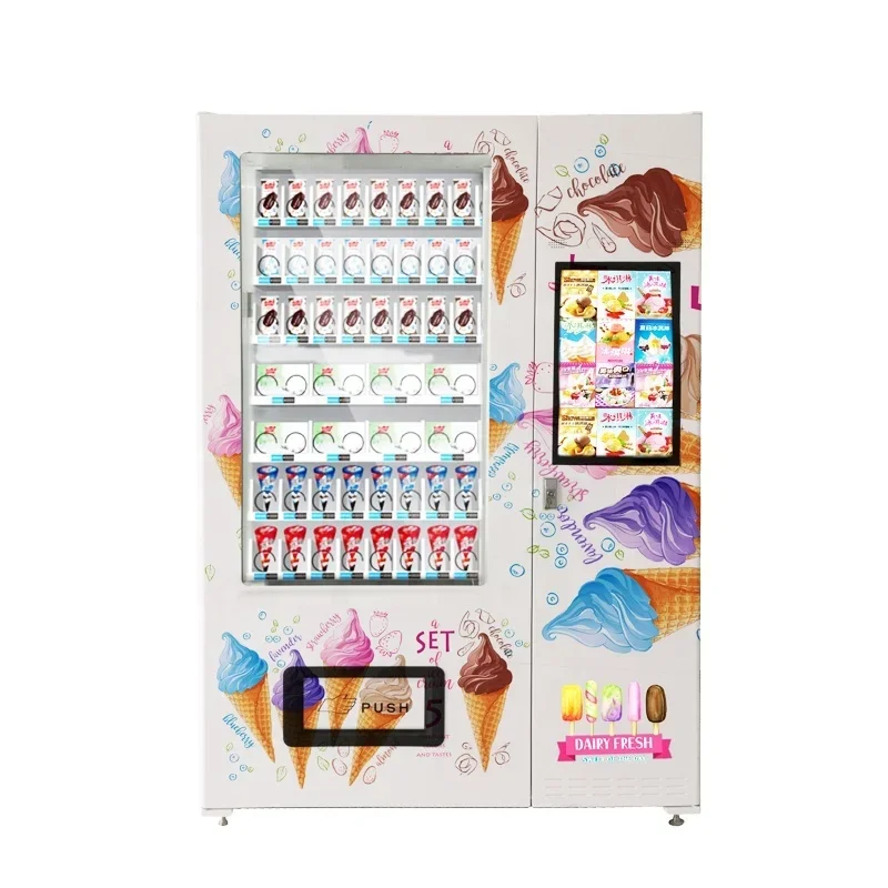 Hot Sale Ice Cream Efficient Refrigerated Vending Machine