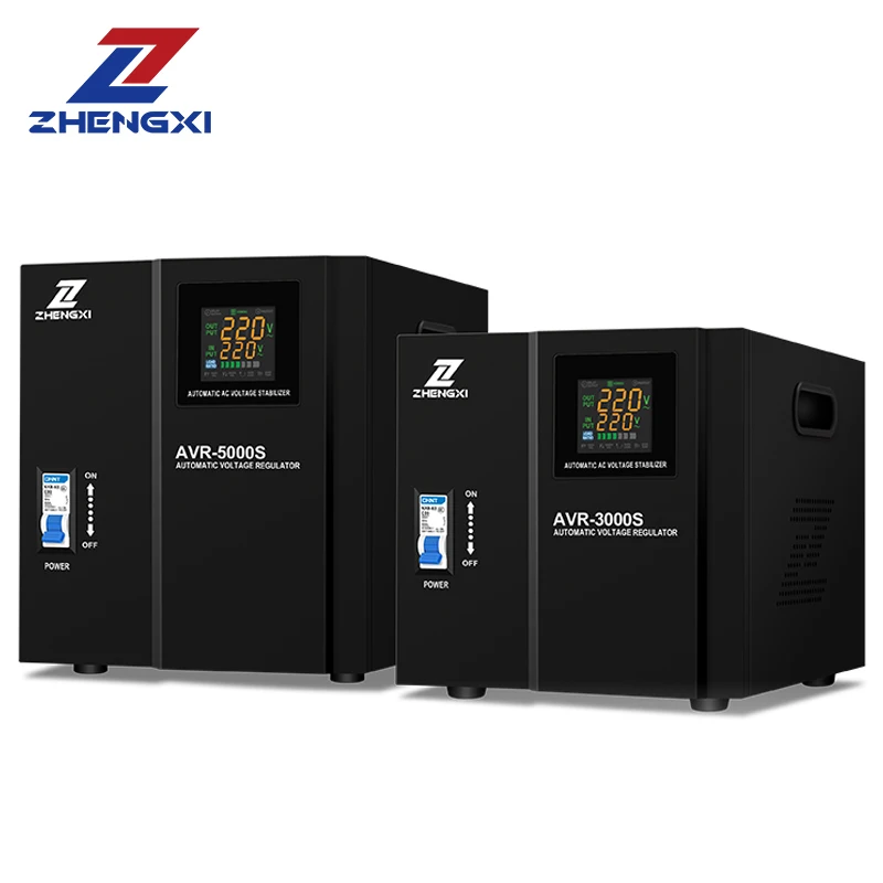 Single phase 1000va 3000va 5000va servo motor input 100V-250V output 220V automatic voltage regulator stabilizer