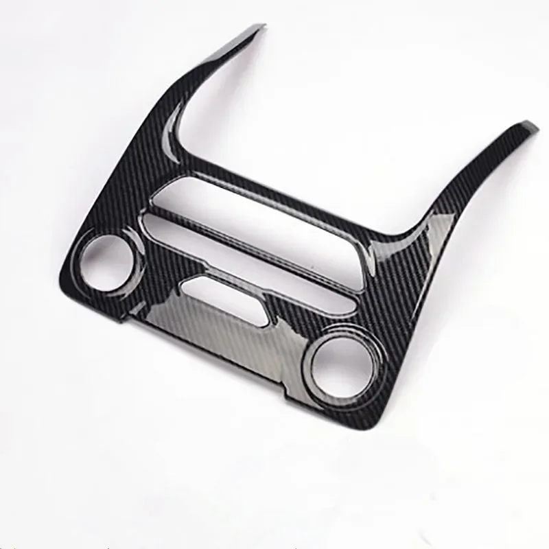 Carbon Fiber Color Center Console Frame Gold Button Cover Fit For 2015 2016 2017 2018 2019 Ford Ranger Everest Endeavor