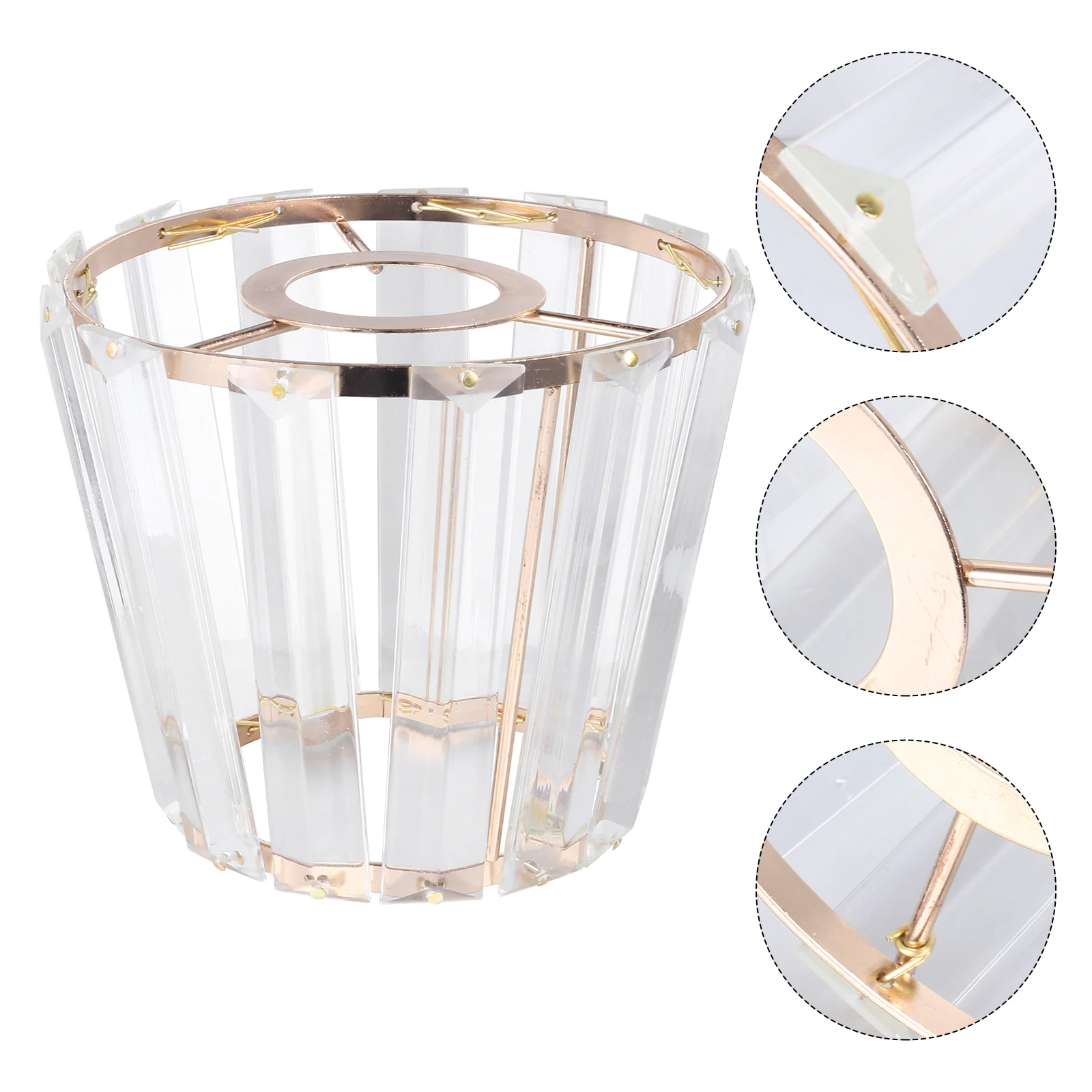 

Elegant Iron Shade Cover for Wall Ceiling Crystal Lamp Shade Light Lamp Cover Fixture Home Decor with Vintage Style
