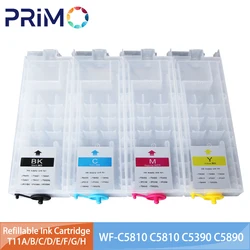 320ML T11A T11B T11C T11D T11F T11GEmpty Refillable Ink Cartridge NO Chip for Epson WF-C5390 WF-C5890 WF-C5810 C5810 C5390 C5890