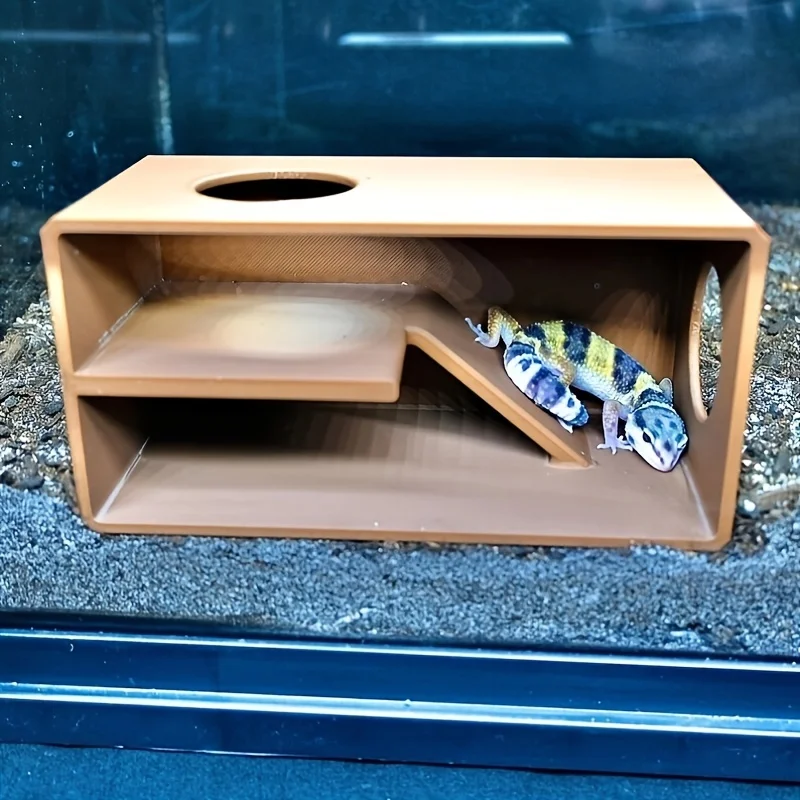 Reptile and amphibian cave glass viewing, hidden fence decoration, geckos, snakes and other reptiles
