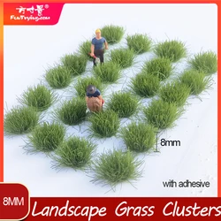 Model Grass Cluster Artifical Grass Tufts Model Scenery Material Self-Adhesive Static Grass Bushes Miniature Green Plant Cluster