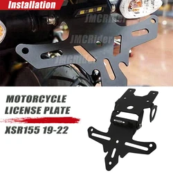 For YAMAHA XSR155 XSR 155 2019 2020 2021 2022 License Plate Holder LED Light Tail Tidy Fender Eliminator Motorcycle Accessories