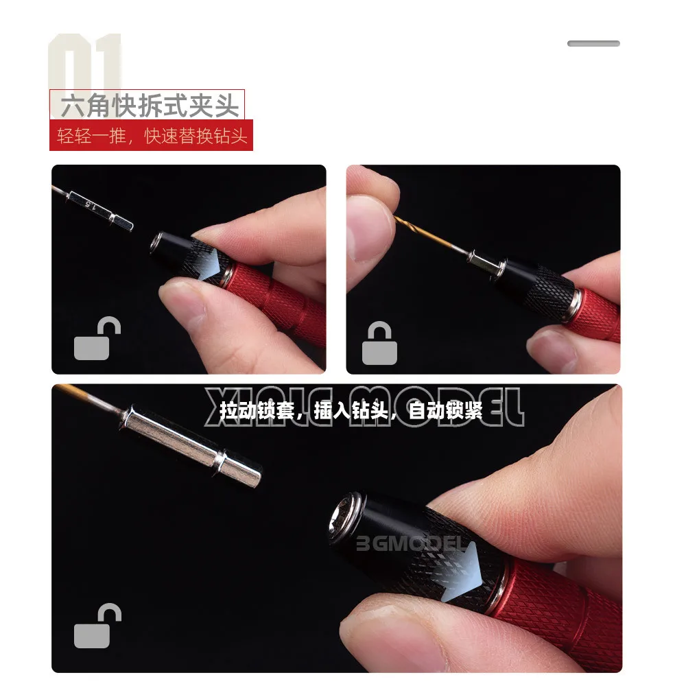 HOBBY MIO HMZ-01 outil de forage de fabrication de modèles, perceuse à main Portable, Kit de forage, outil de fabrication de modèles d'assemblage, accessoires de bricolage de loisirs