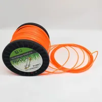 2.4mm Brush Cutter Sharp Rope Grass Mower Pentagram Nylon Mowing Trimmer Line Trimmer Head String Grass Trimmer Roll Line Garden