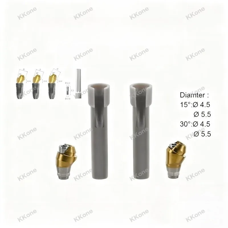 10Sets Third Party Dental Implant Accessories Angled Abutment Multi Angle Abutment For Dentium