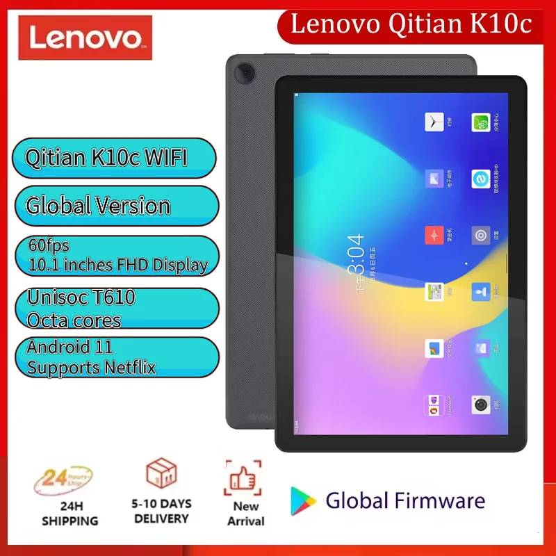 معالج Lenovo Qitian K10c T610 4G WIFI LCD 4GB 64GB Tab10.1 بوصة FHD Unisoc 7700mAh Android 11 يدعم تحديد الوجه #1