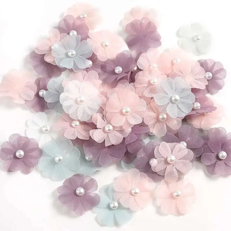 10Pcs Artificial Pearl Flower Clothing Accessories Furniture Living Room Decoration Wedding Fruit Tray Outdoor Garden Decor