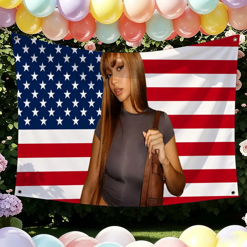 P-PinkPantheress Singer Flags Flag Suitable For Party Club Outdoor Interior Wall Art Decoration Banner Gift