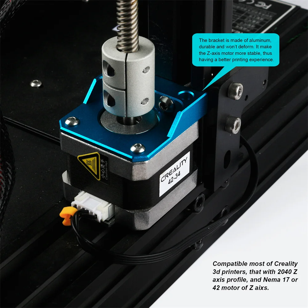 Z Axis Stepper Motor Fixed Mount Installation Bracket for Ender 3 V2/Ender 3 Pro/CR10 CR-10 V2 V3 CR10S PRO 3D Printer