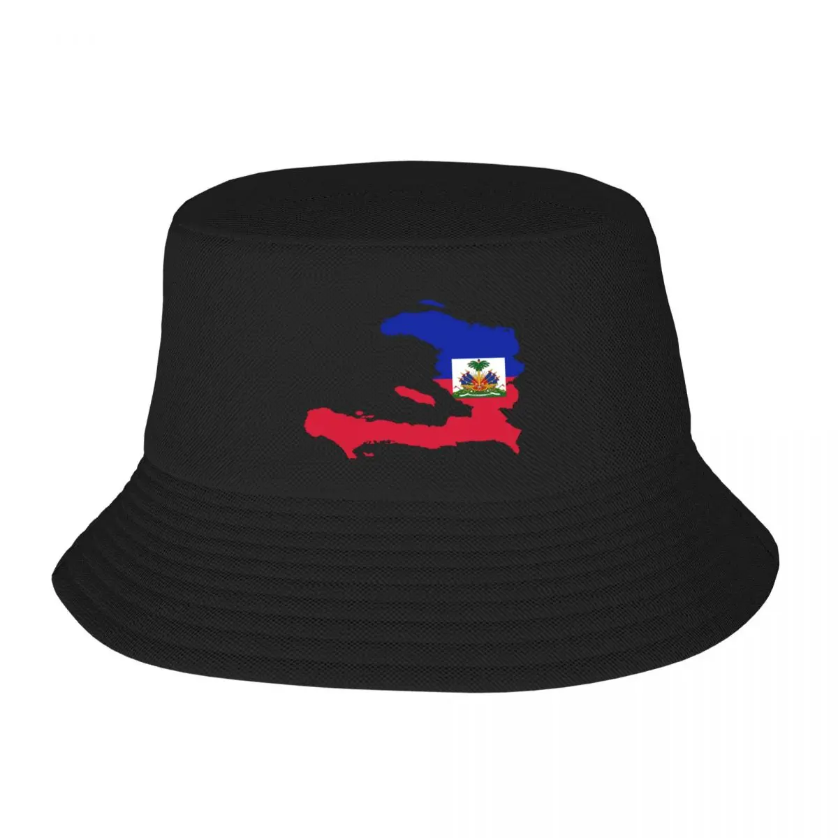 

New Flag Map of Haiti Bucket Hat Hip Hop Gentleman Hat Visor Women's Golf Wear Men's